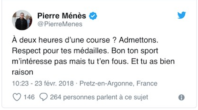 Pierre Ménès, Canal Football Club, Martin Fourcade, Pyeonchang, Jeux olympiques, biathlon, polémique
