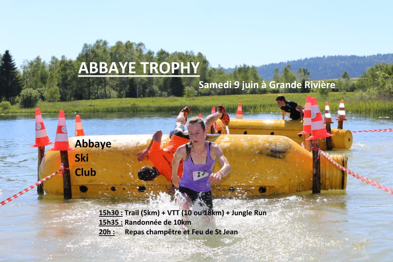 SKI NORDIQUE - Le ski-club de l'Abbaye (39) organise samedi 9 juin la deuxième édition de l'Abbaye Trophy : une épreuve mêlant trail, VTT, Jungle run...