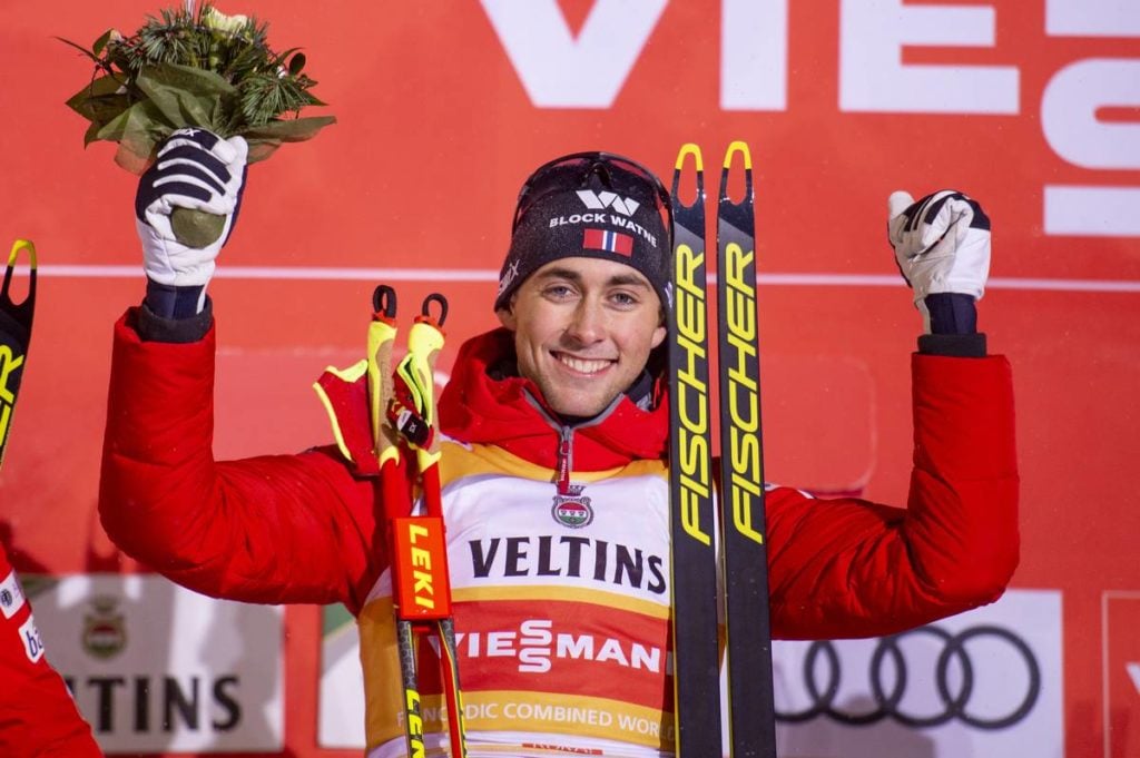 COMBINE NORDIQUE - Sans surprise, Jarl Magnus Riiber a dominé le 5 km du premier concours de l’hiver en coupe du monde de combiné nordique.