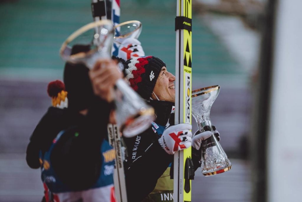Anze Lanisek, Kamil Stoch, Dawid Kubacki, saut à ski, Innsbruck