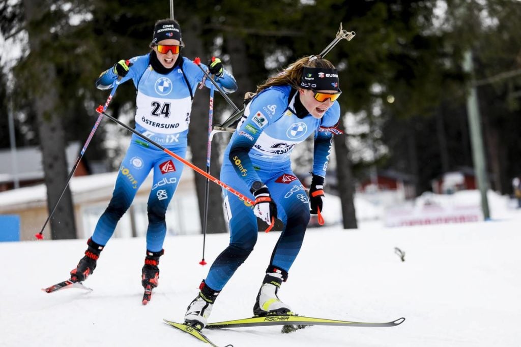 Anaïs Chevalier, Justine Braisaz, biathlon, Östersund