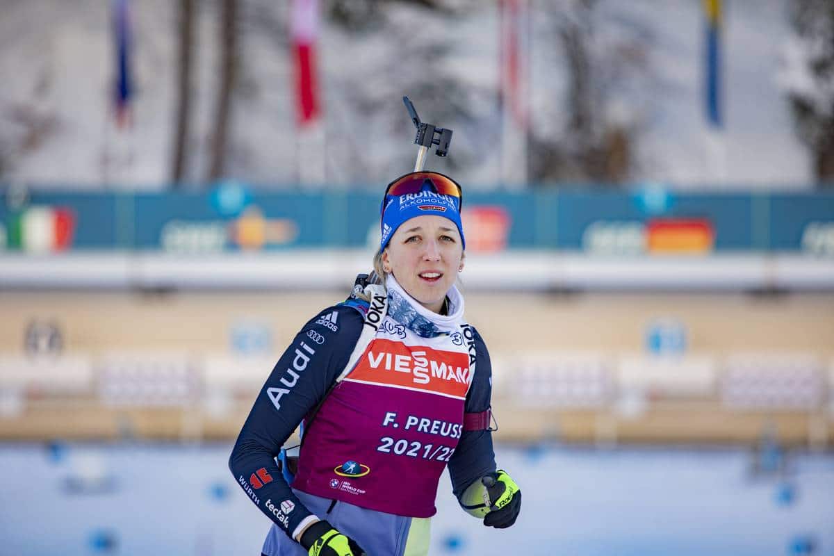 Franziska Preuss, Le Grand-Bornand, biathlon, ski de fond, combiné nordique, saut à ski, saut spécial, nordicmag, Nordic Mag, nordic mag biathlon, biathlon 2022, ski nordique, biathlon magazine
